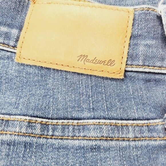 Madewell Cali Demi Boot Women Jeans Raw Hem Edition 28 Zip Fly High Waist - Picture 4 of 13